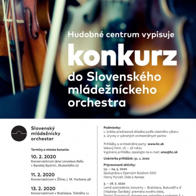 Foto: Konkurz do Slovenského mládežníckeho orchestra – termín uzávierky posunutý do 5. 2. 2020