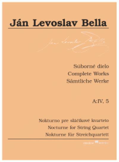 Súborné dielo, A:IV, 5, Nokturno pre sláčikové kvarteto
